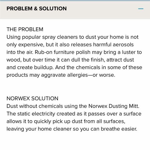 Norwex Dual Sided Mitt graphite/floral NWT - Picture 6 of 11